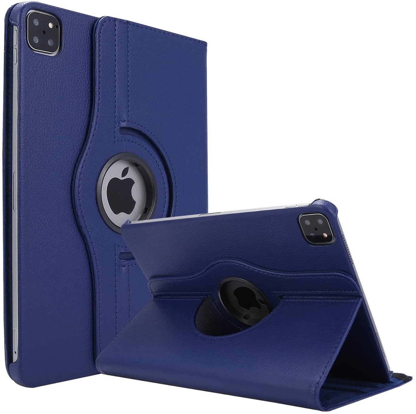 iPad Pro 12.9 (2018/2020/2021/2022) 360 Graden Hoes Blauw Leer