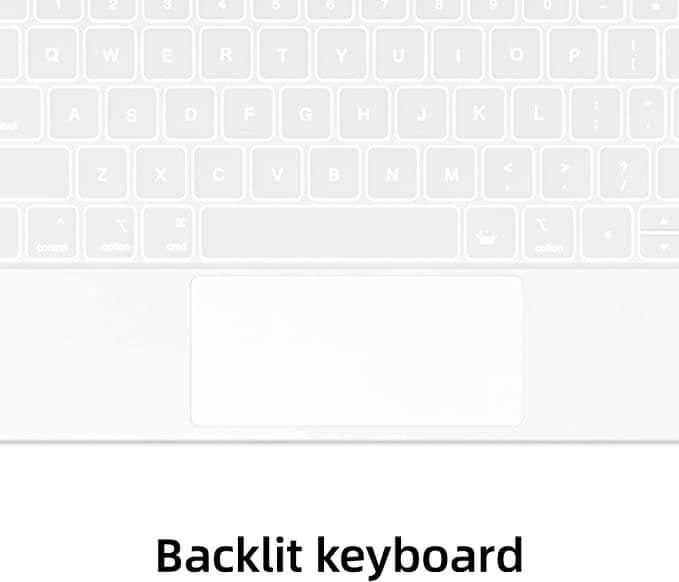 iPad Pro 12.9 (2018/2020/2021/2022) Bluetooth Magnetisch Toetsenbord Wit