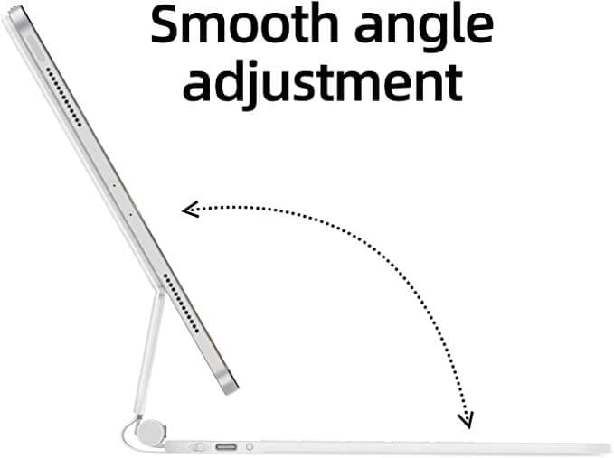 iPad Air 13 inch (2025/2024) Bluetooth Magnetisch Toetsenbord Wit