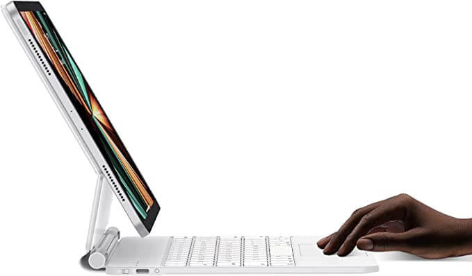 iPad Pro 12.9 (2018/2020/2021/2022) Bluetooth Magnetisch Toetsenbord Wit