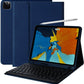 iPad Pro 12.9-inch (2018/2020/2021/2022) Hoes Met Afneembaar Toetsenbord Blauw