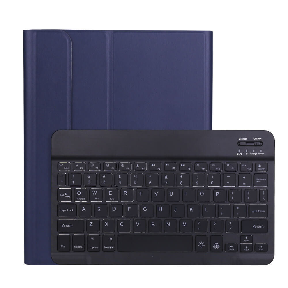 iPad Pro 12.9-inch (2018/2020/2021/2022) Hoes Met Afneembaar Toetsenbord Blauw