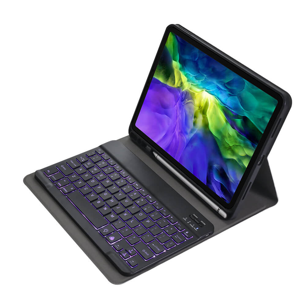 iPad Pro 12.9-inch (2018/2020/2021/2022) Hoes Met Afneembaar Toetsenbord Blauw