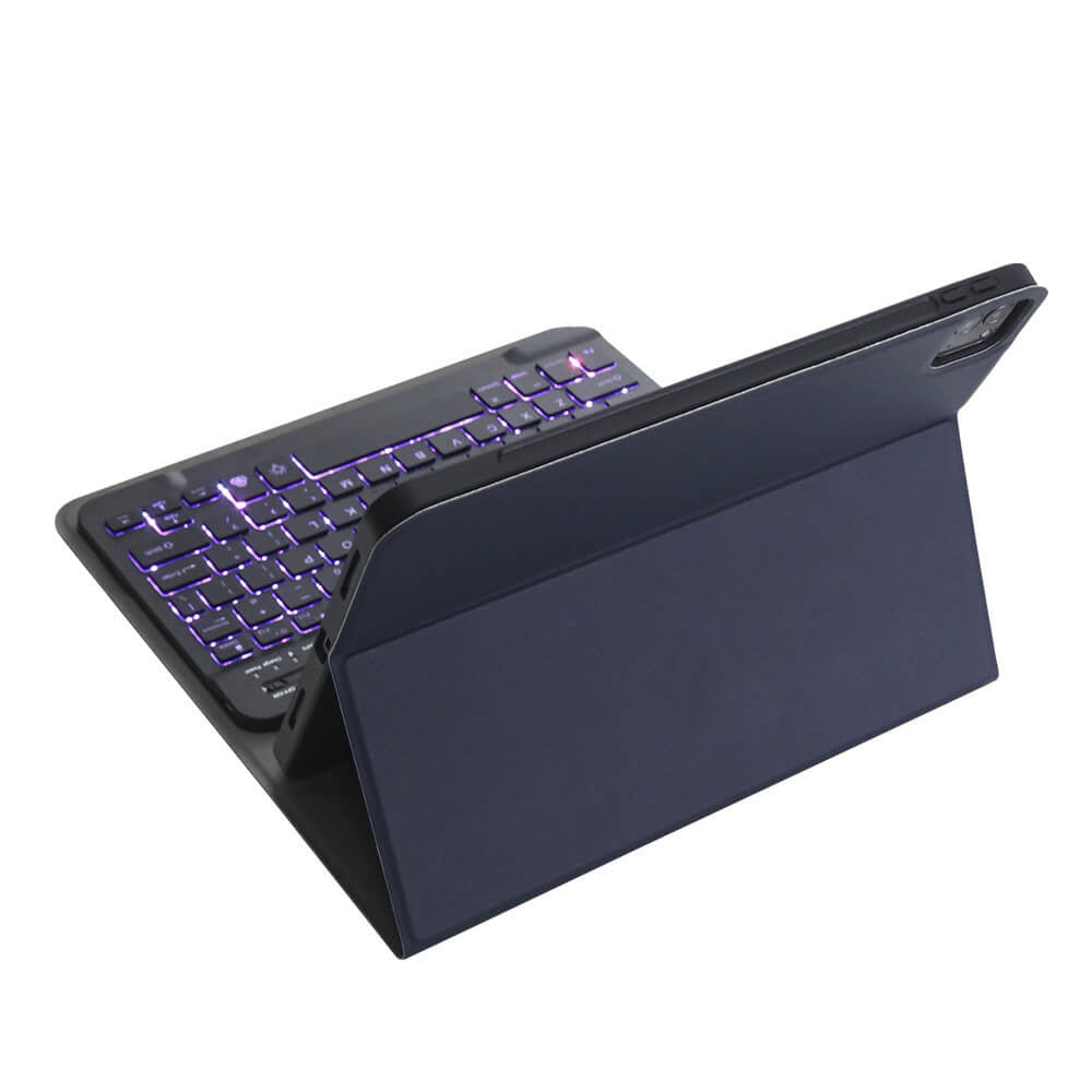 iPad Pro 12.9-inch (2018/2020/2021/2022) Hoes Met Afneembaar Toetsenbord Blauw