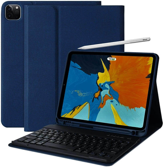 iPad Air 13 Inch (2025/2024) Hoes met Afneembaar Toetsenbord Blauw