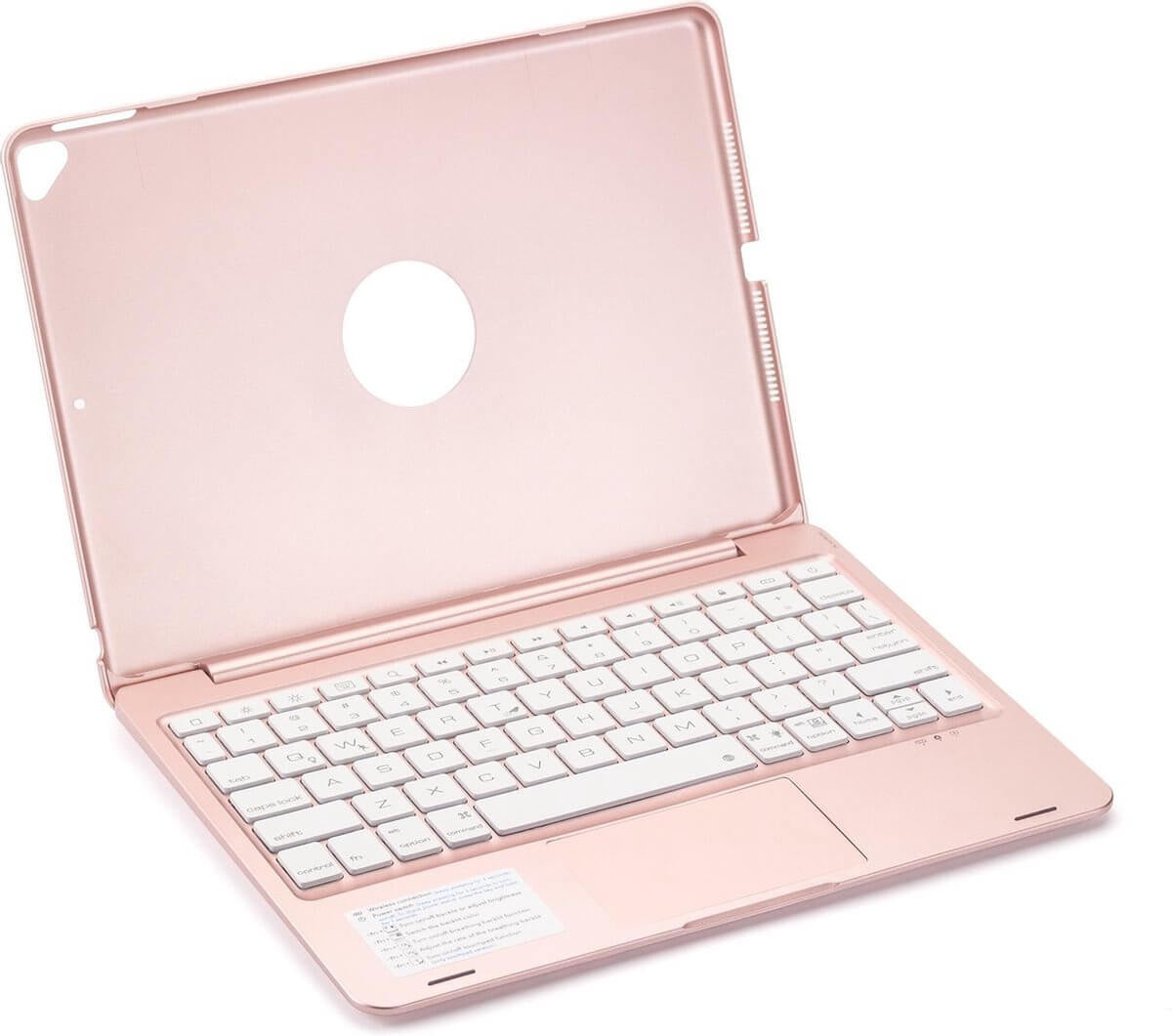 iPad Pro 10.5 toetsenbord hoes roze