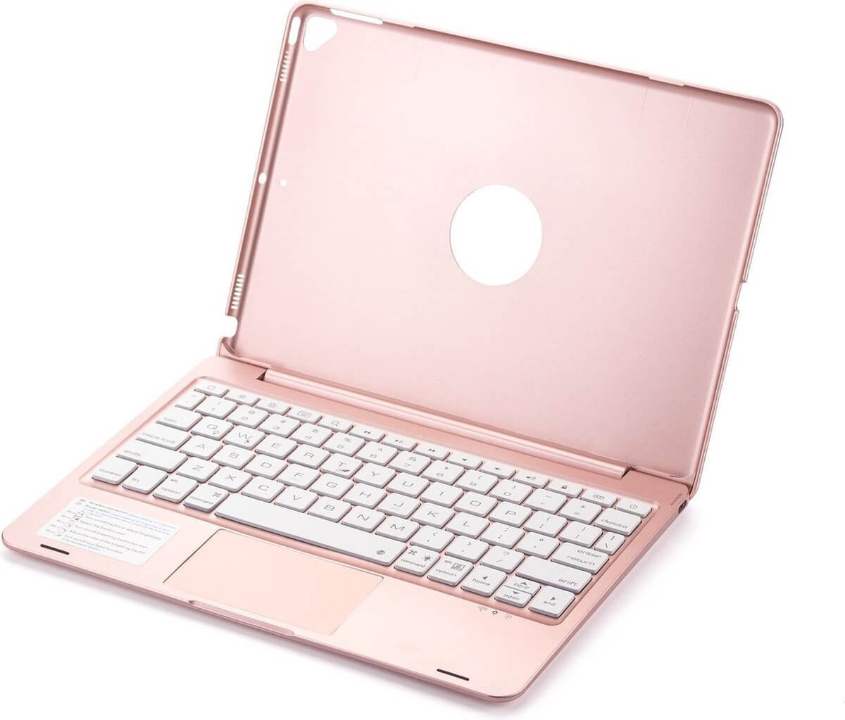 iPad Pro 10.5 toetsenbord hoes roze