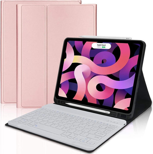 iPad Air 13 Inch (2025/2024) Hoes met Afneembaar Toetsenbord Roze