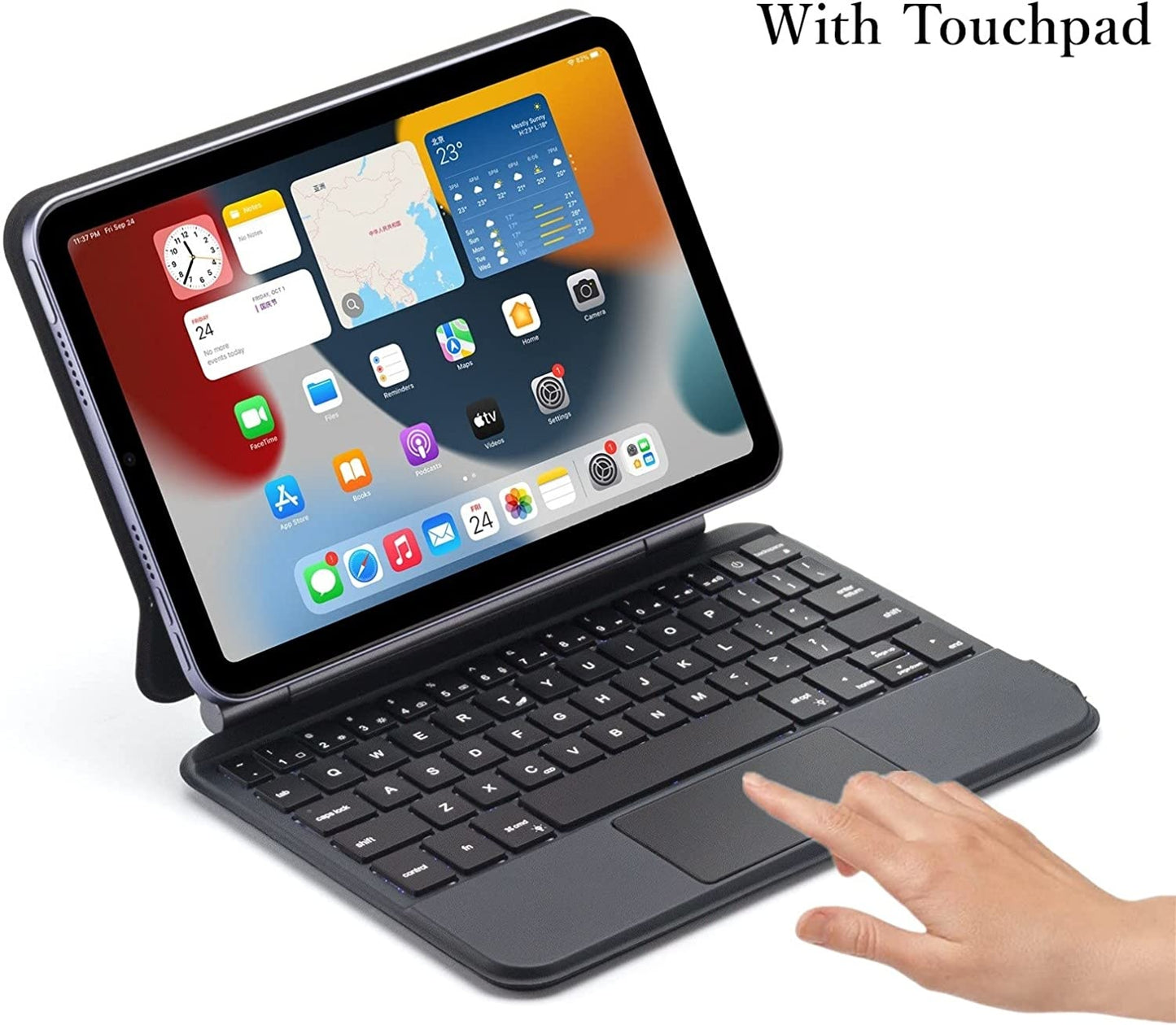 iPad Mini 6 Bluetooth Magnetisch Toetsenbord Zwart