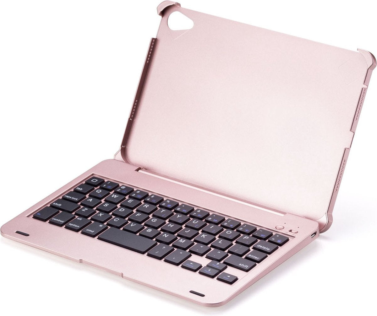 iPad Mini 4/5 Bluetooth Toetsenbord Hoes Rosé Goud - QWERTY