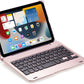 iPad Mini 4/5 Bluetooth Toetsenbord Hoes Rosé Goud - QWERTY