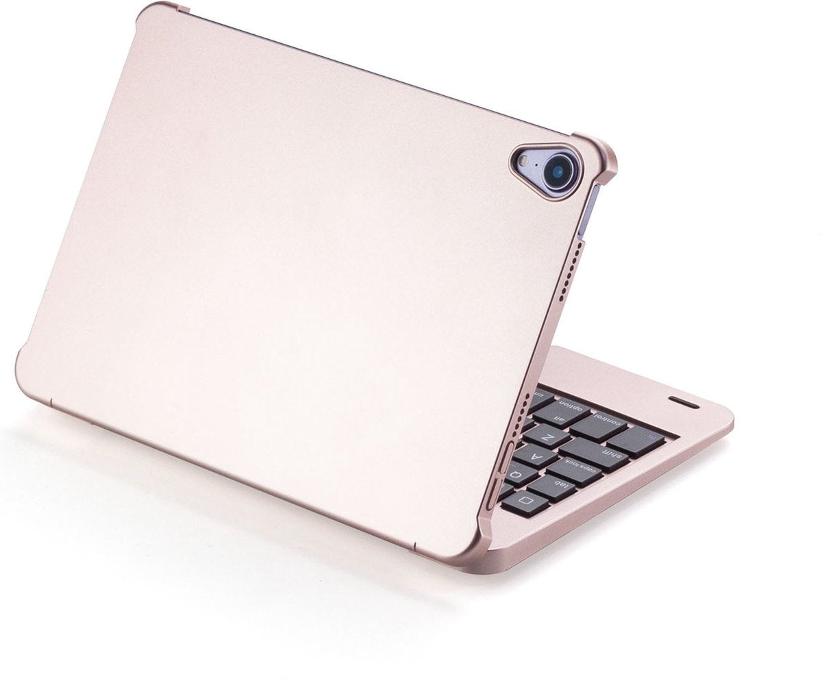 iPad Mini 4/5 Bluetooth Toetsenbord Hoes Rosé Goud - QWERTY