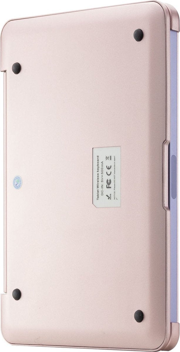 iPad Mini 4/5 Bluetooth Toetsenbord Hoes Rosé Goud - QWERTY