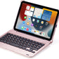 iPad Mini 4/5 Bluetooth Toetsenbord Hoes Rosé Goud - QWERTY