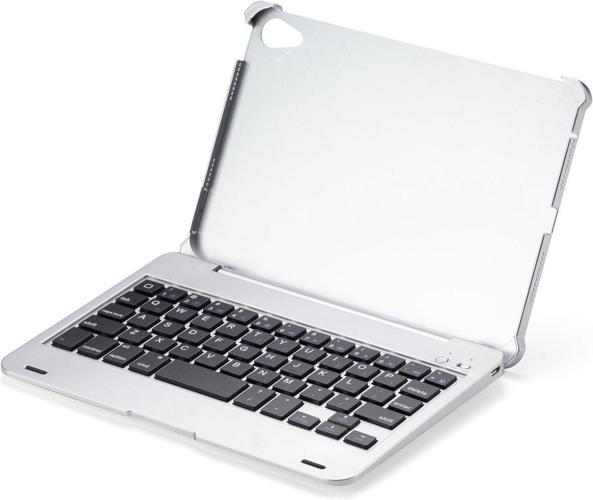 iPad Mini 4/5 Bluetooth Toetsenbord Hoes Zilver - QWERTY