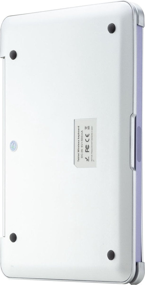 iPad Mini 4/5 Bluetooth Toetsenbord Hoes Zilver - QWERTY