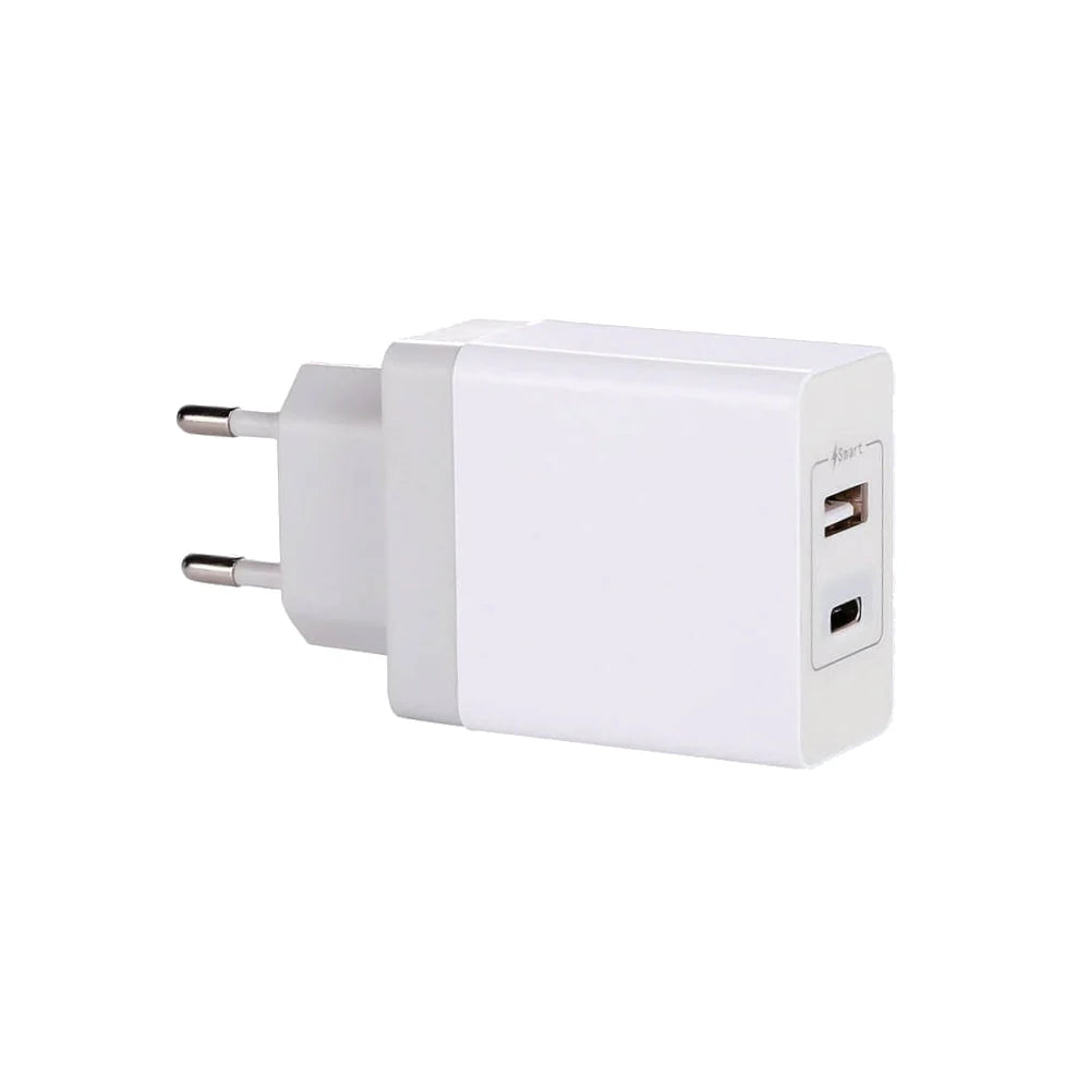 iPad snellader USB-A en USB-C wit