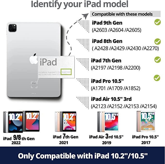 iPad Pro 10.5 toetsenbord hoes zwart