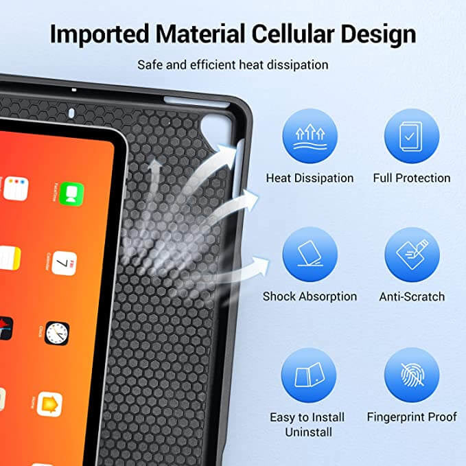 iPad Air 2019/Pro 10.5 Inch Toetsenbord Smart Folio Zwart