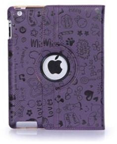 iPad mini 360 hoes Trendy leer paars